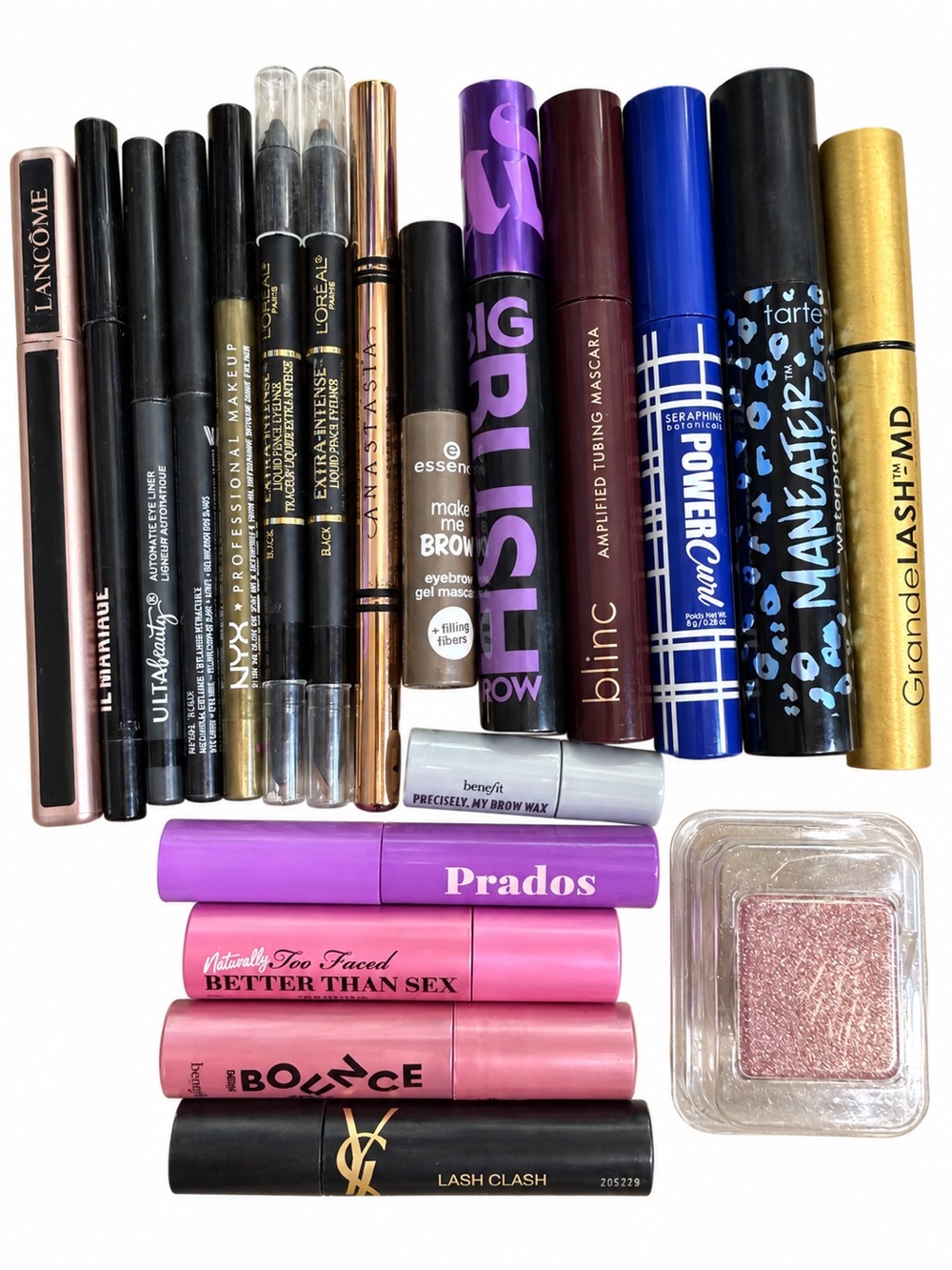 Huge Eye Makeup Lot – Mascara, Eyeliner, Brow & Shadow – Designer Brands
